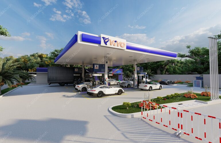 🏢 Tingkatkan Pengalaman Pengisian Bahan Bakar Anda dengan Layanan Desain SPBU Vivo! 🚀🛢️